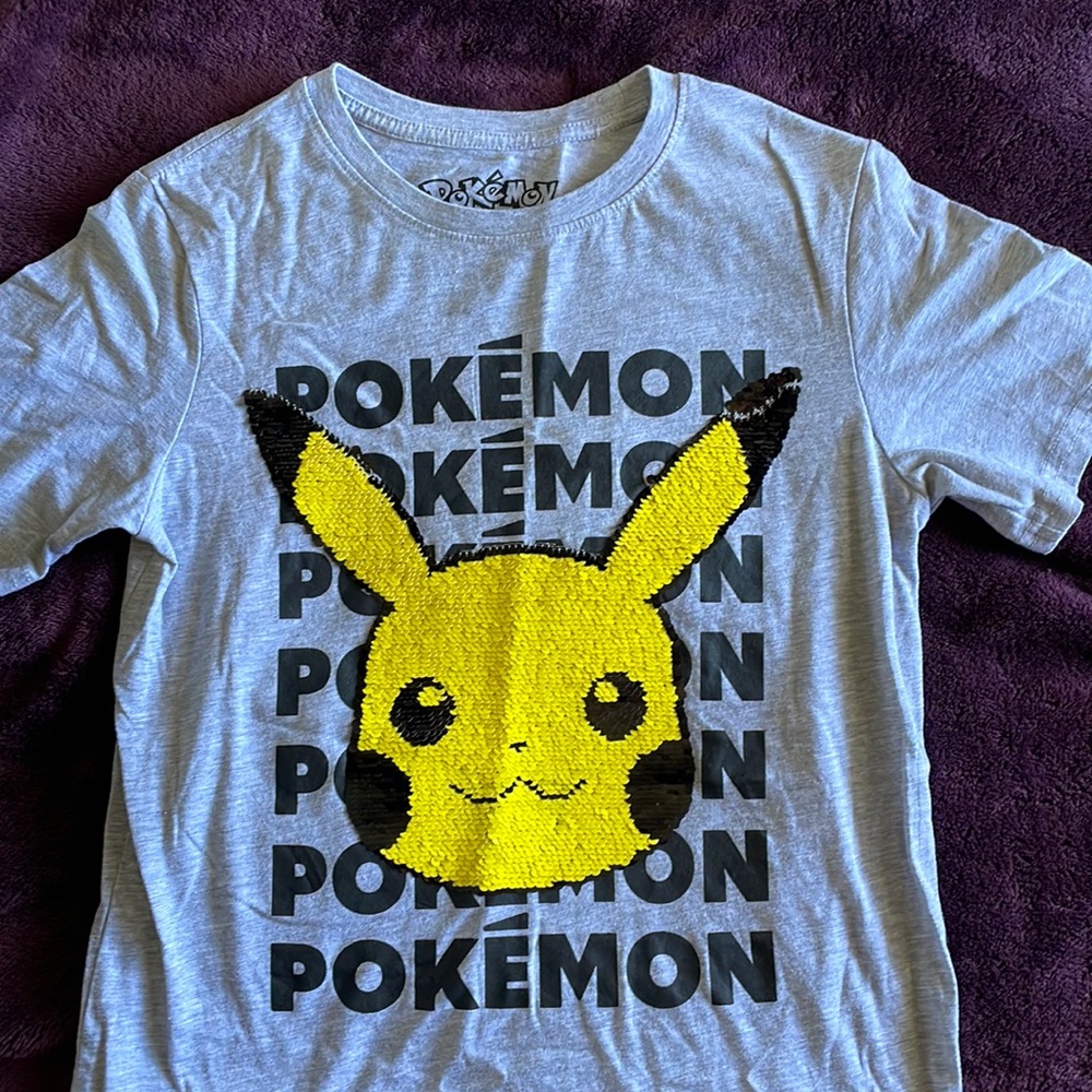 Brand 🆕 Kids Sequin Pokemon Shirt